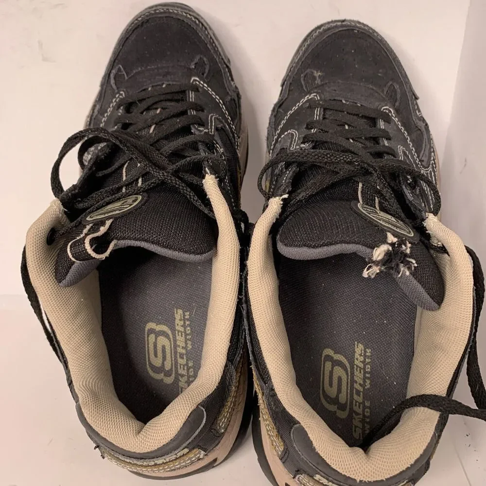 Skechers Sport Mens 50650 Sparta Black Brown Training Sneaker Size‎ 13 Lace Up